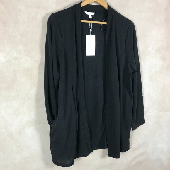 TRESICS Lux Soft Black Cardigan Sweater 2X NEW - Picture 1 of 8